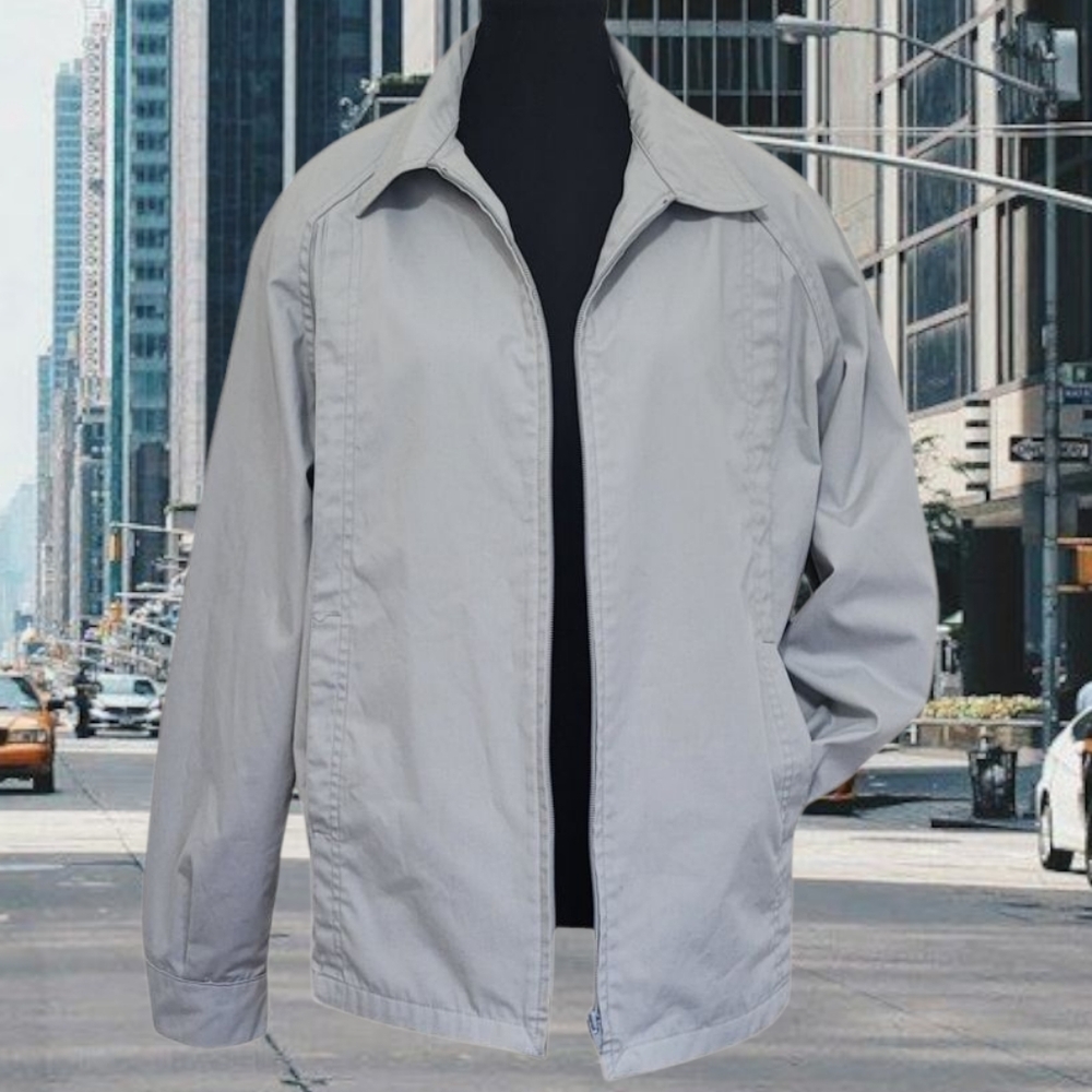 Vtg. London Fog Light Grey Spring Jacket